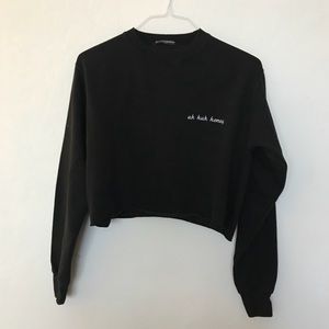 Brandy Melville Cropped Crewneck